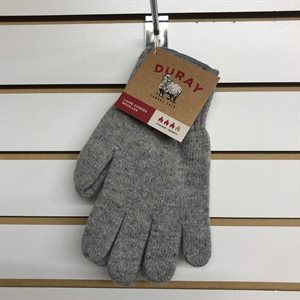 Gants en laine homme gris naturel