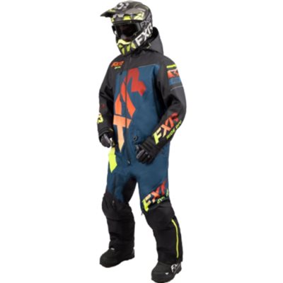 FXR MONOSUIT CX FAST INSULATED HOMME BLACK / SLATE / INFERNO GR.07