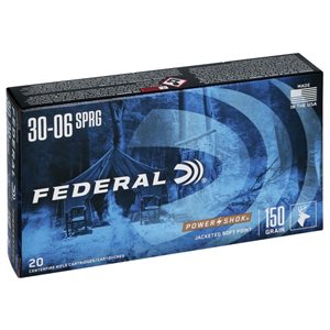 FÉDÉRAL MUNITION CAL. 30-06 SOFT POINT 150 GR. 3006A