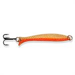 CUILLÈRE  WOBBLER OR MARTELÉ LIGNE ORANGÉ GNOR 