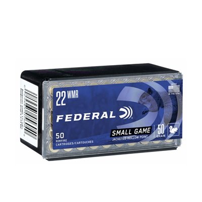 FÉDÉRAL MUNITION CAL. 22 MAG 50GR JHP PQT50 757