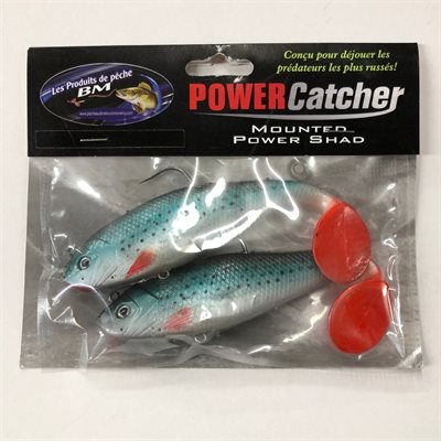 POWER CATCHER 6" BLEU PICOT RED TAIL