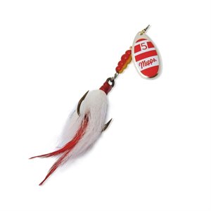 CUILLÈRE MUSKY KILLER ROUGE ET BLANC B5M-RWW