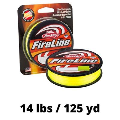 LIGNE FIRELINE 14 LBS 125 YD FLAME GREEN