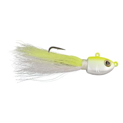 BUCKTAIL JIG 1OZ WHITE CHARTREUSE FUSION 19 FSN19BUCK1-WC