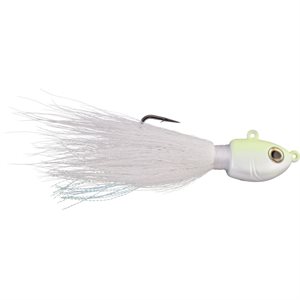 BUCKTAIL JIG 1 OZ WHITE GLOW FUSION 19