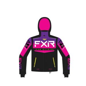 FXR HELIUM MANTEAU JUNIOR NOIR / FUSHIA 