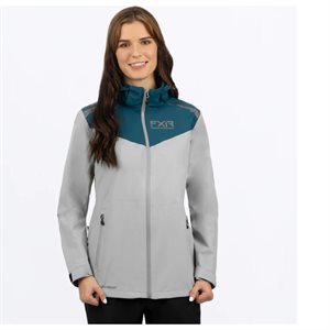 FXR MANTEAU ADVENTURE TRI-LAMINATE FEMME GREY / OCEAN L / G 222204-0548-13