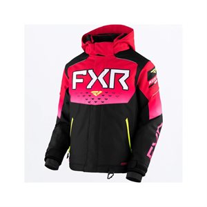 FXR MANTEAU HELIUM ENFANT BLACK / RASPBERRY FADE / HI-VIS 230402-1028-06