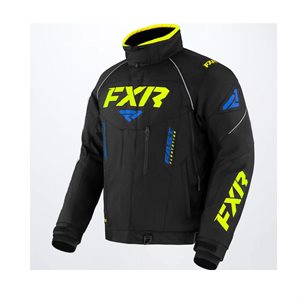 FXR MANTEAU OCTANE HOMME BLACK / BLUE / HI VIS LARGE 220014-1040-13