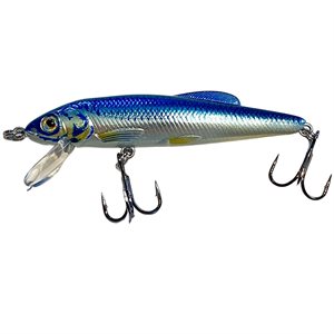 POISSON NAGEUR MINNOW 3" SILVER / BLUE