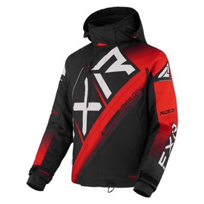 FXR MANTEAU CX HOM BLACK / RED / WHITE MEDIUM