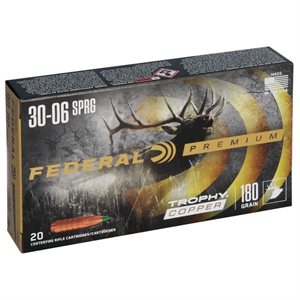 MUNITION TROPHY COPPER CAL. 30-06 180GR P3006TC1