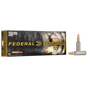 FÉDÉRAL MUNITION CAL. 300 WSM NOSLER ACCUBOND 180GR. P300WSMA1