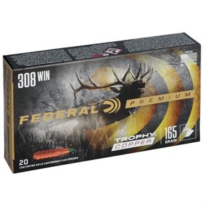 MUNITION CAL. 308 WIN TROPHY COPPER 165 GR P308TC2