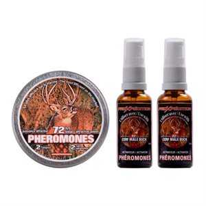 Ens. phéromones + 2 activateurs chevreuil mâle
