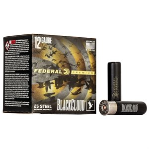 FEDERAL MUNITION BLACK CLOUD CAL. 12 3 1 / 2 #2 1.5OZ PWBX134 2