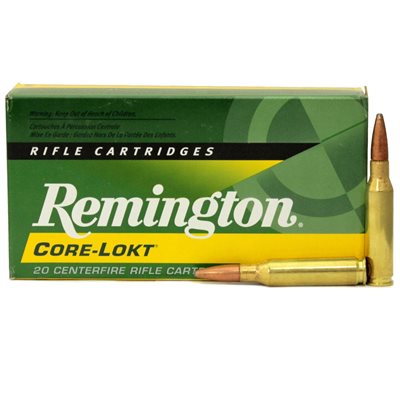 REMINGTON MUNITION CORE-LOKT CAL. 7MM-08 REM 140GR PSP R7M08