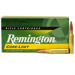 REMINGTON MUNITION CORE-LOKT CAL. 7MM-08 REM 140GR PSP R7M08