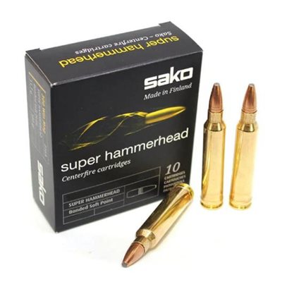 SAKO MUNITION SUPER HAMMERHEAD 150GR BONDED SOFT POINT 235A