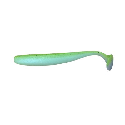 TARGET BAITS LEURRE SOUPLE PADDLE FISH 3 1 / 2" DOS CHARTREUSE