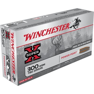 MUNITION SUPER X CAL. 300 WSM 180GR POWER-POINT X300WSM